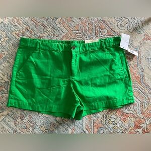 Gap bright green khakis short. Size 16. New with tags.